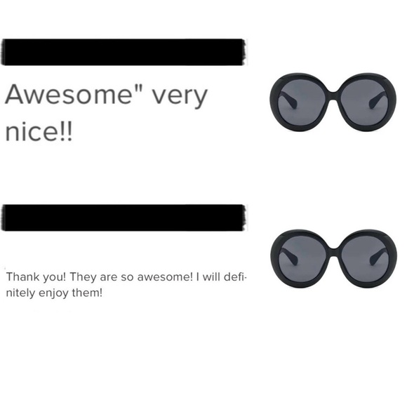 The Jackie O Oversized Round Sunglasses in Black - Picture 9 of 9